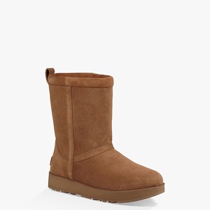 Ugg Classic Short Waterproof Women All-Weather Boots Brown (1478CUYKR)